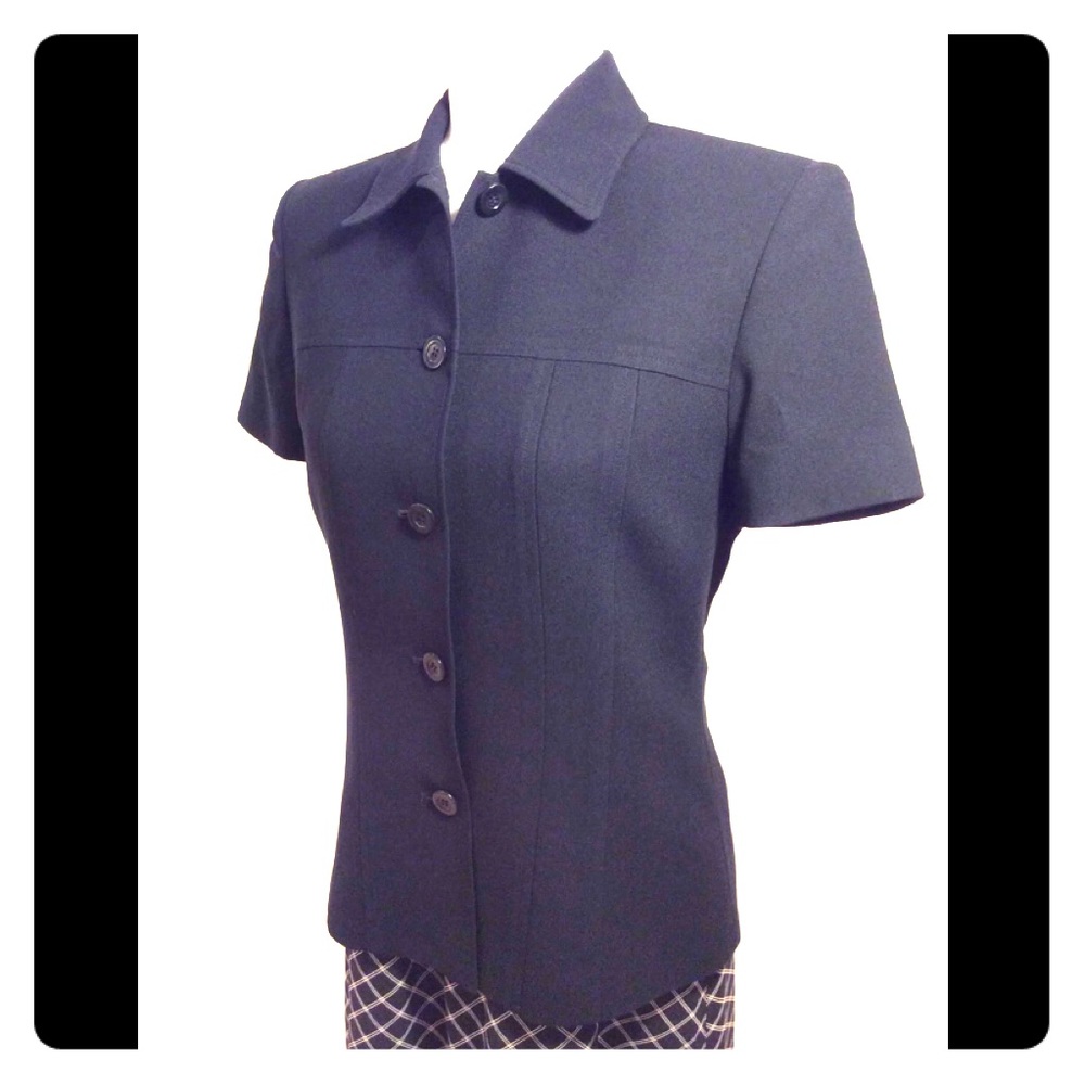 LIZ CLAIBORNE COLLECTION Classic Black Jacket EUC